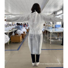 China Manufacture Ce FDA Medical Waterproof SMS Nonwoven Disposable Protective Isolation Surgical Gown